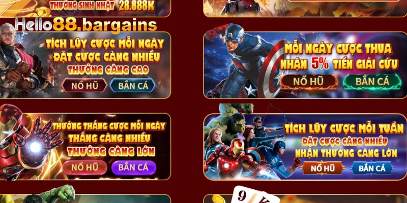 Bắn Cá Hello88: Trải Nghiệm Game Bắn Cá Mới Nhất 2026 4 Thành viên không thể bỏ lỡ khuyến mãi dành riêng cho người chơi bắn cá